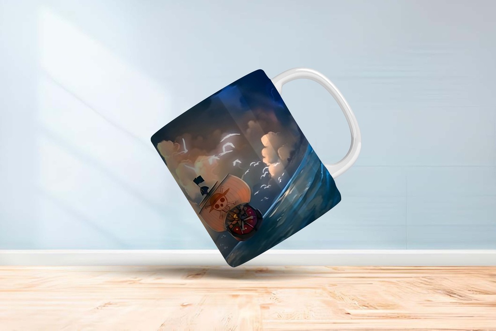 One Piece Boat Printed Coffee Mug 340Ml (MG-054) 