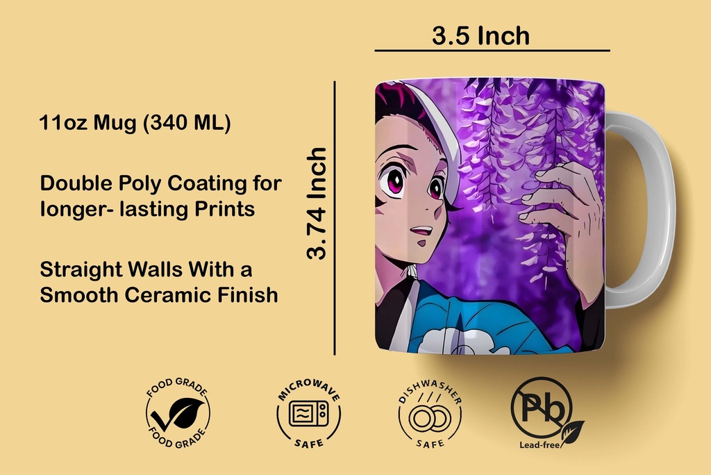 Demon Slayer Nezuka Printed Coffee Mug 340Ml (MG-062) 