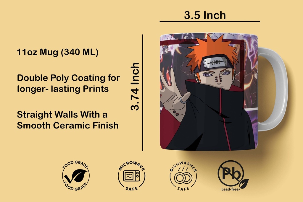 Pain Akatsuki Printed Coffee Mug 340Ml (MG-071) 