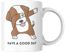 Dabbing Dog With Girl Printed Coffee Mug 340Ml (MG-080)