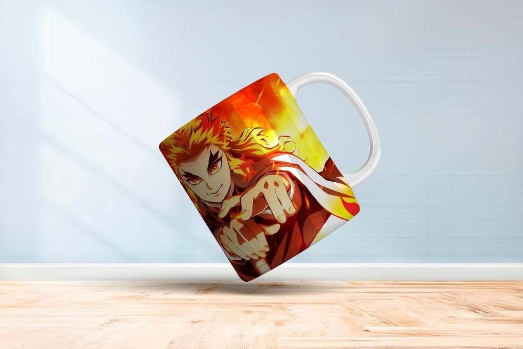 Rengoku Demon Slayer Printed Coffee Mug 340Ml (MG-012) 