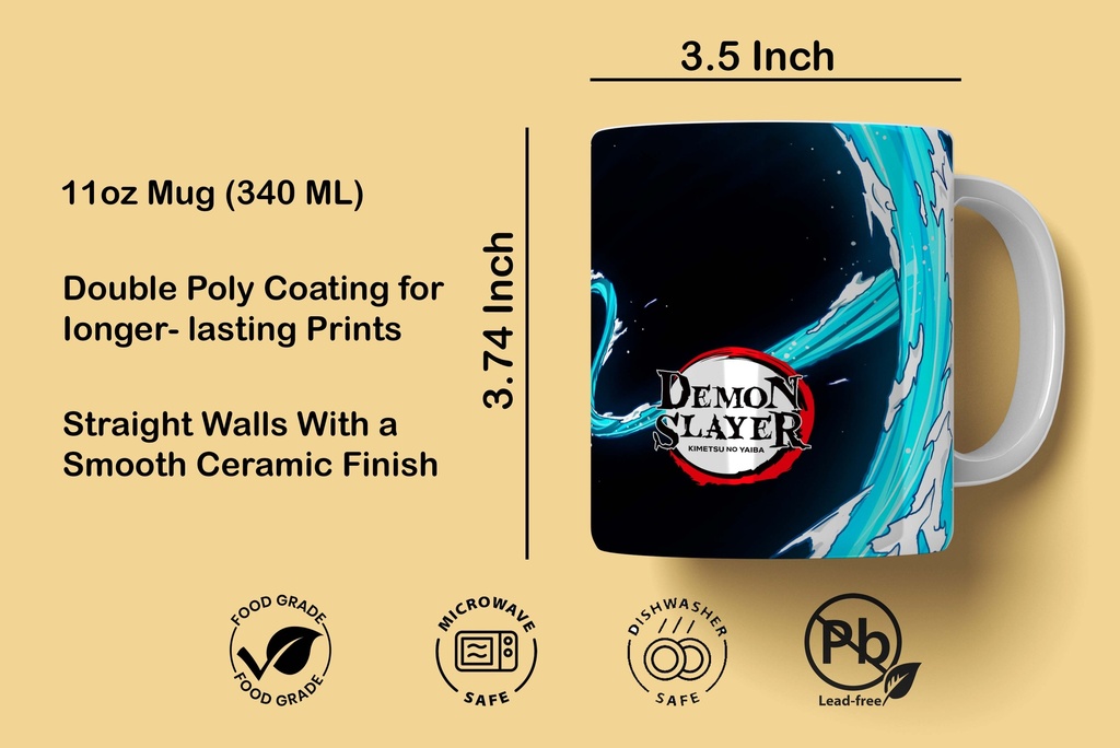 Demon Slayer Dragon Printed Coffee Mug 340Ml (MG-020) 