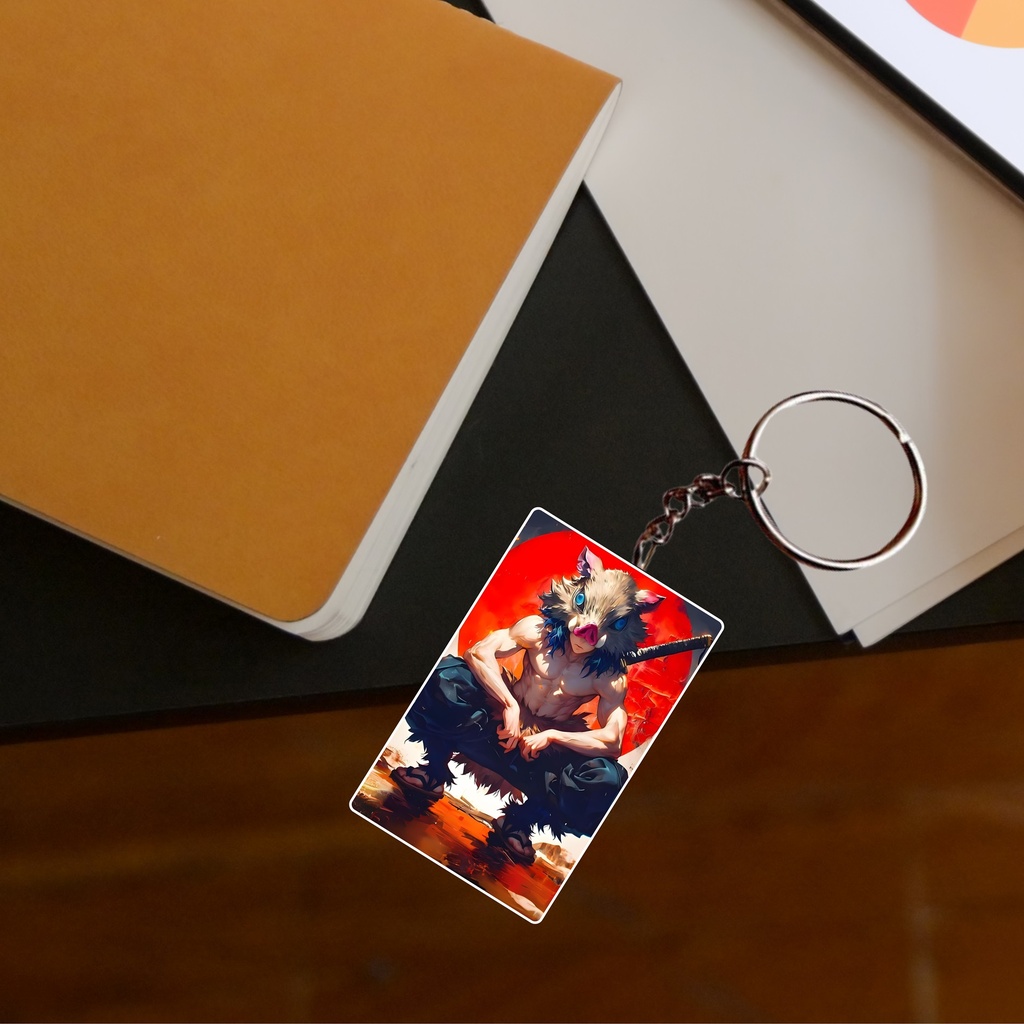 Inosuke Printed Keychain (Pack of 4) KC-011