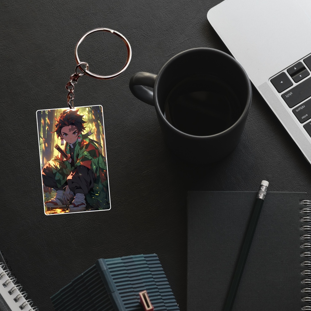 Tanjiro Printed Keychain (Pack of 4) KC-016