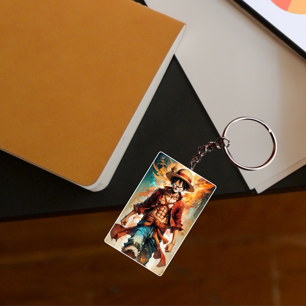 Monkey Luffy Printed Keychain (Pack of 4) KC-018