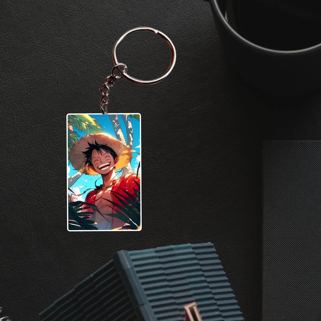 Monkey Luffy Printed Keychain (Pack of 4) KC-019