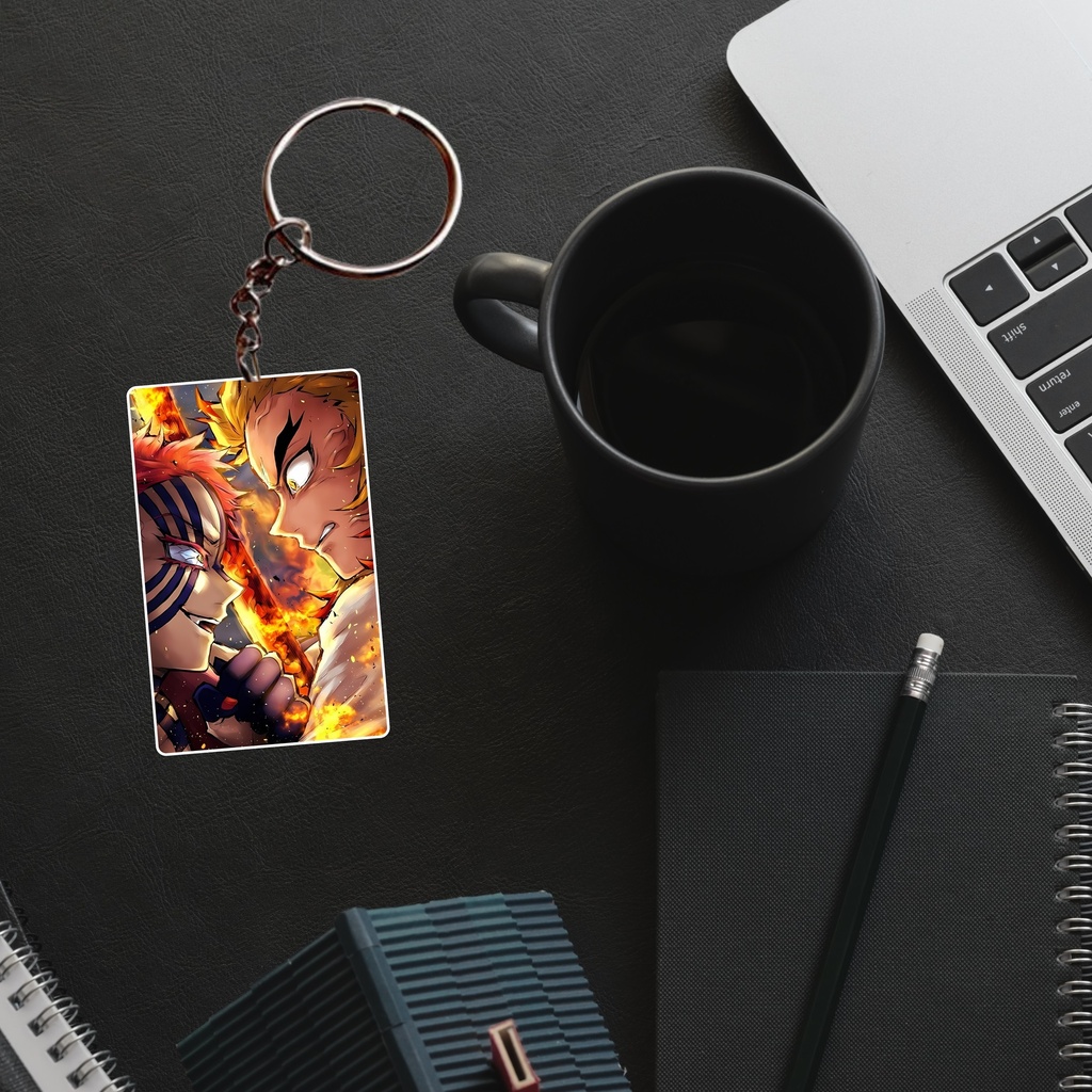Akaza & Rengoku Printed Keychain (Pack of 4) KC-023
