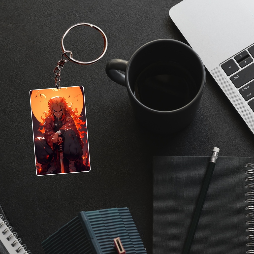 Rengoku Printed Keychain (Pack of 4) KC-025