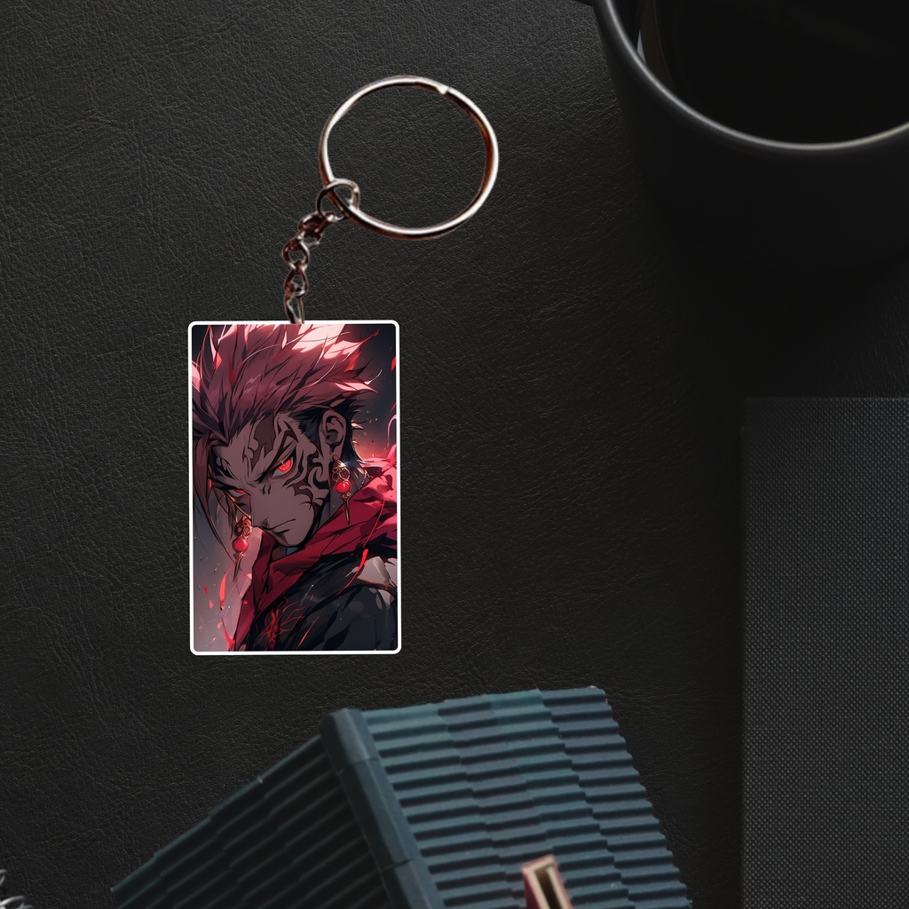 Yuji Sukuna Printed Keychain (Pack of 4) KC-031