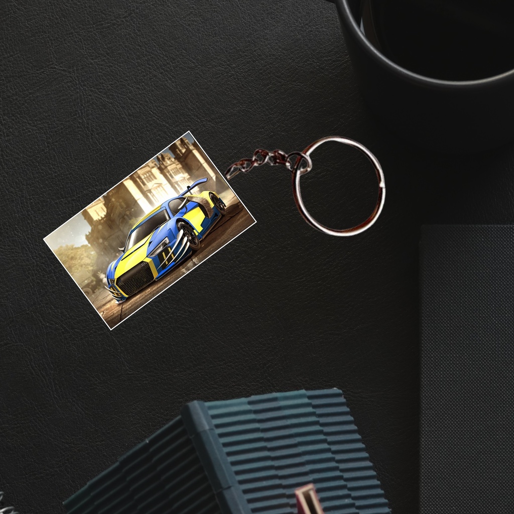 Cars Printed Keychain (Pack of 4) KC-043
