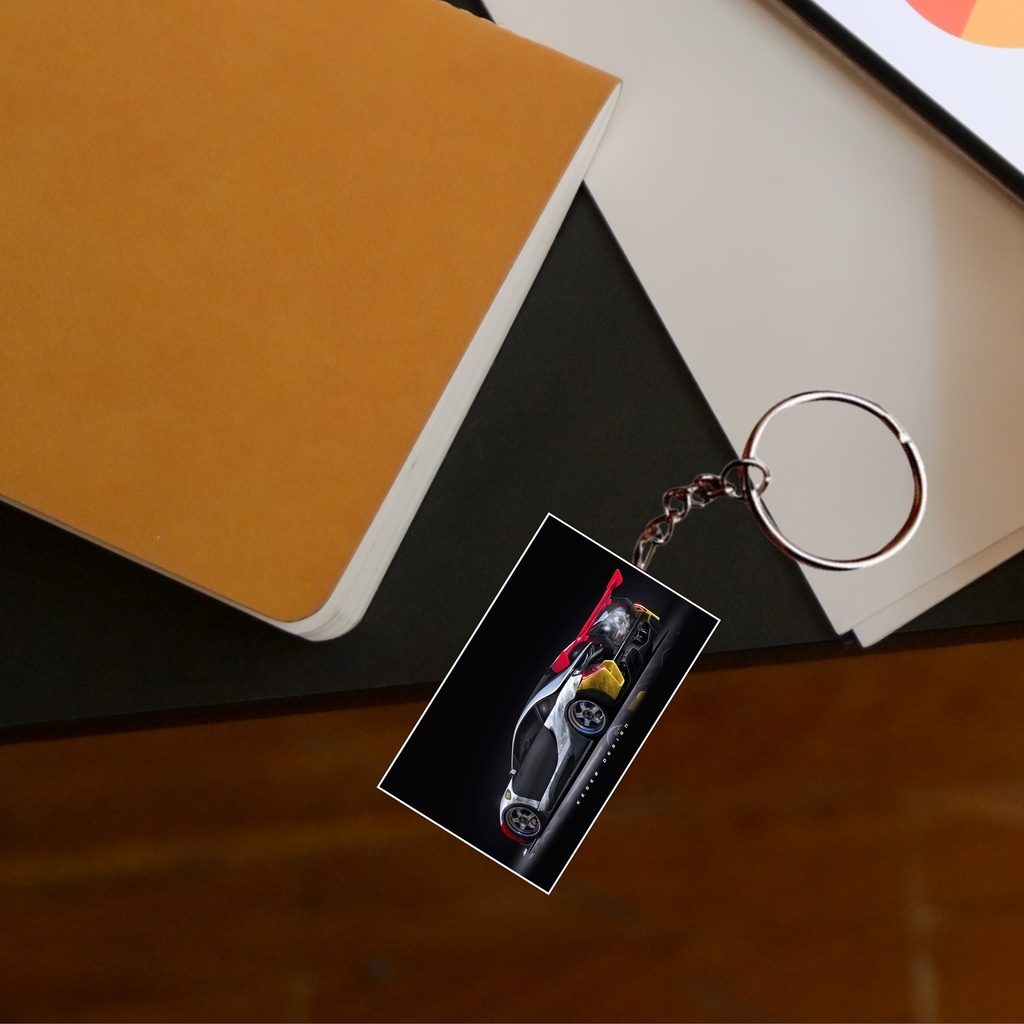 Cars Printed Keychain (Pack of 4) KC-044