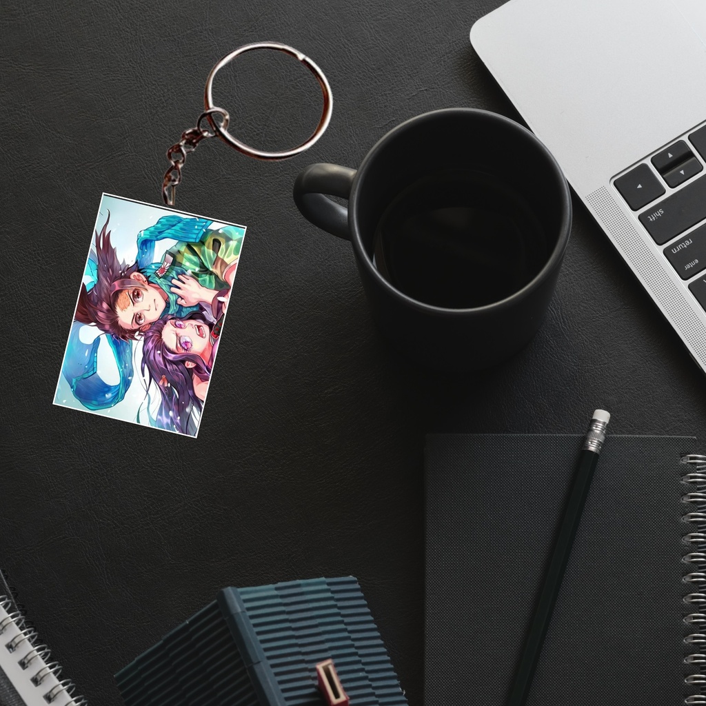 Demon Slayer Tanjiro & Nezuka Printed Keychain (Pack of 4) KC-062