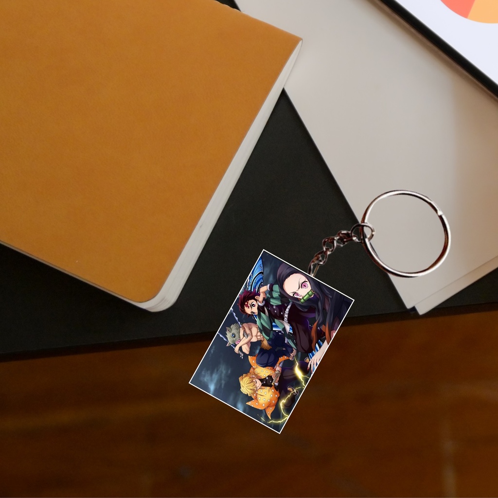 Demon Slayer Tanjiro & Team Printed Keychain (Pack of 4) KC-066