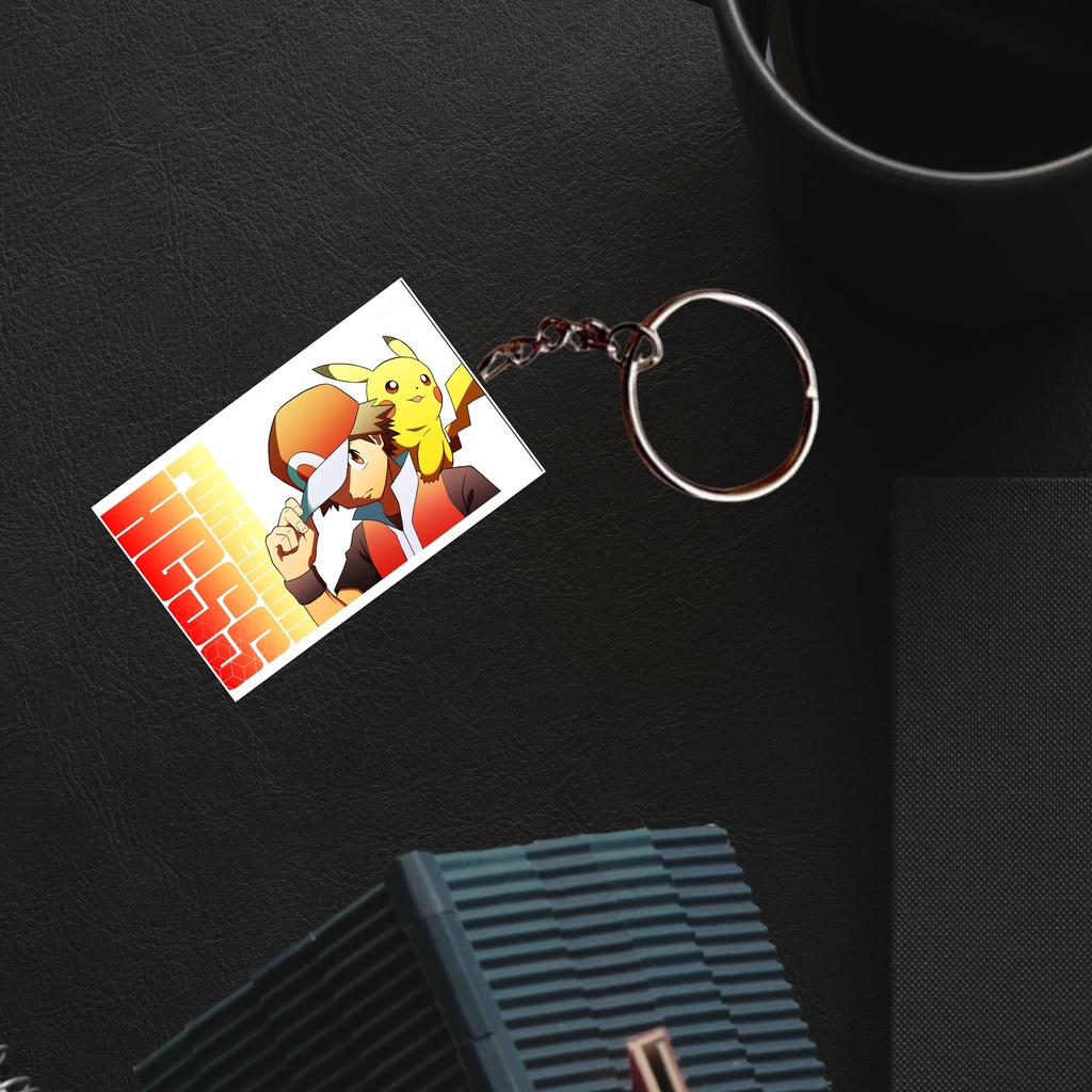 Pokemon & Tanjiro Anime Printed Keychain (Pack of 4) KC-095