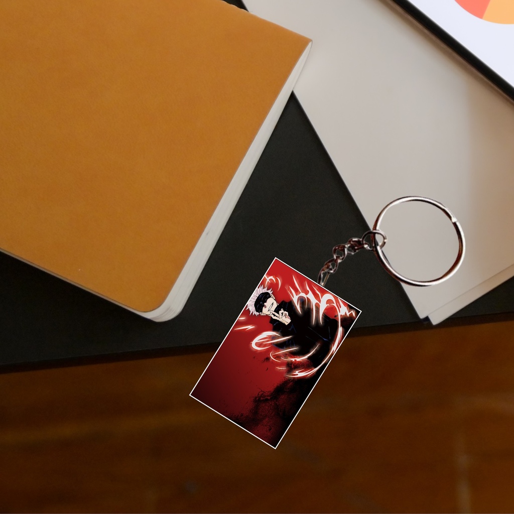 Gojo Vegeta & Uzumaki Anime Printed Keychain (Pack of 4) KC-105