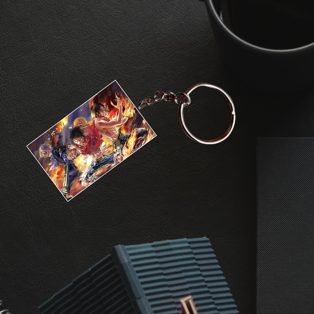 One Piece Luffy Anime Printed Keychain (Pack of 4) KC-113