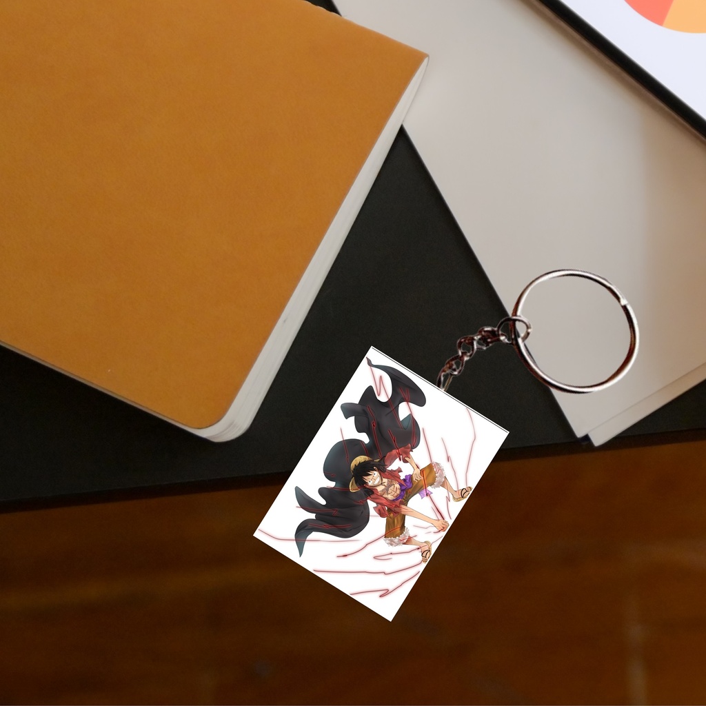 One Piece Luffy Anime Printed Keychain (Pack of 4) KC-113