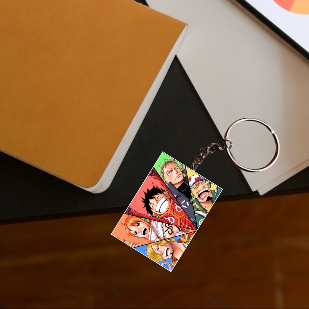 One Piece  Luffy & Team Printed Keychain (Pack of 4) KC-114