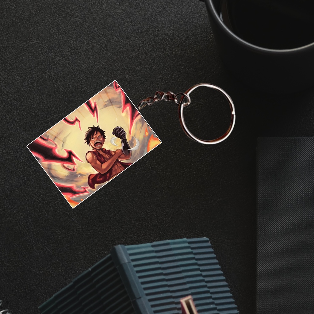 One Piece  Luffy Anime Printed Keychain (Pack of 4) KC-115