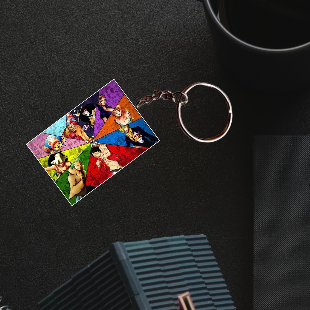 One Piece  Team Anime Printed Keychain (Pack of 4) KC-117