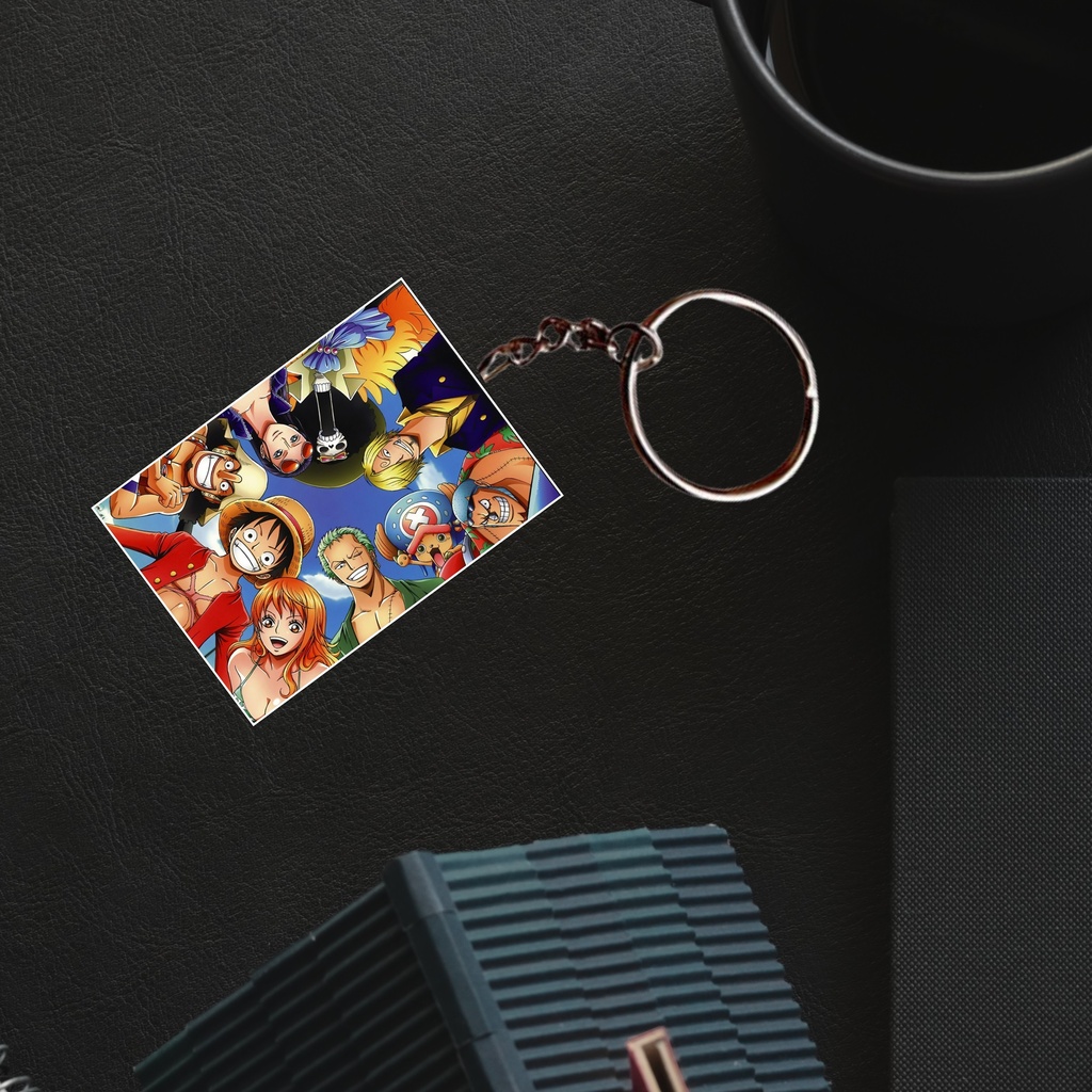 One Piece  Team With Luffy Anime Printed Keychain (Pack of 4) KC-120