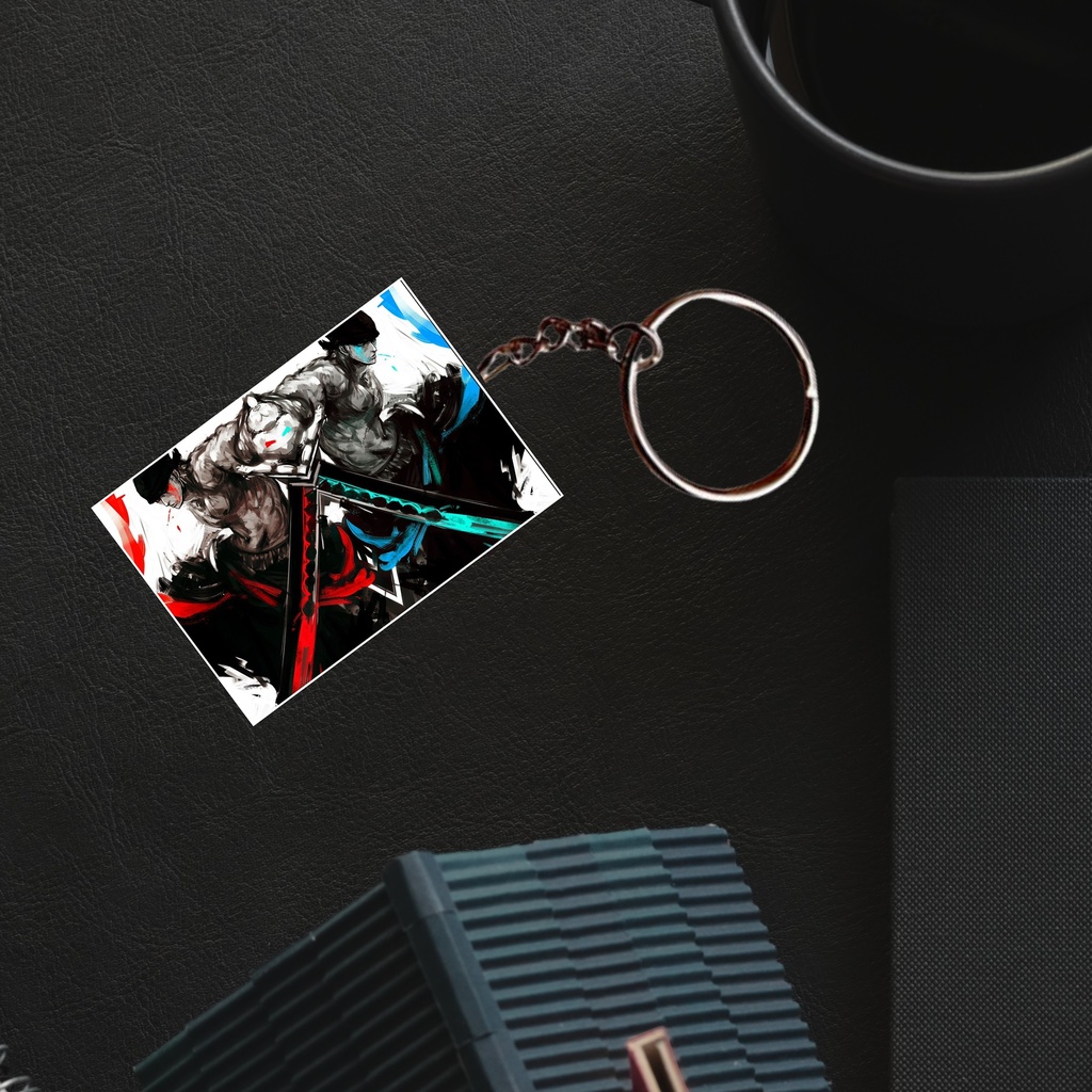 One Piece  Luffy & Team Printed Keychain (Pack of 4) KC-124