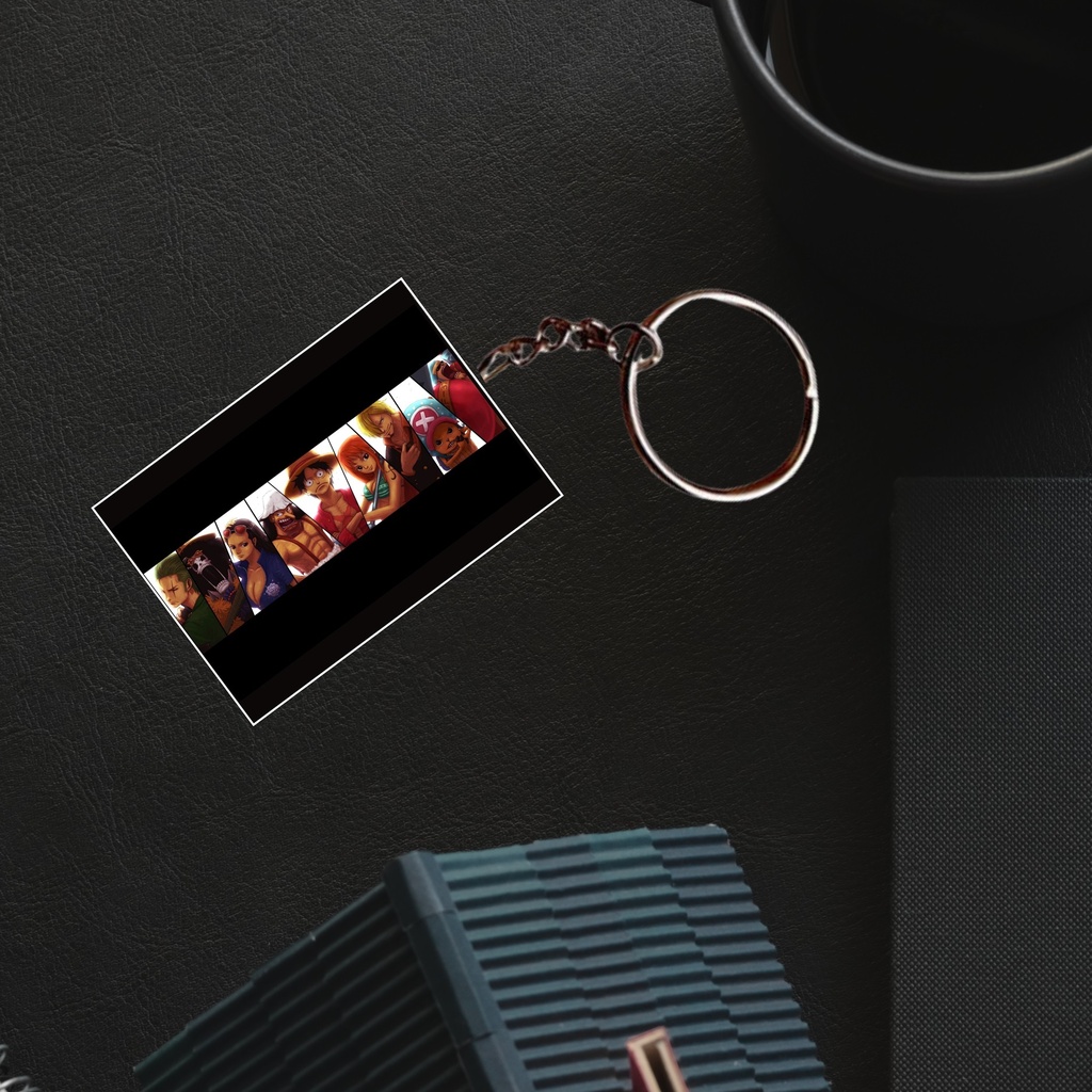 One Piece  Luffy & Team Printed Keychain (Pack of 4) KC-125