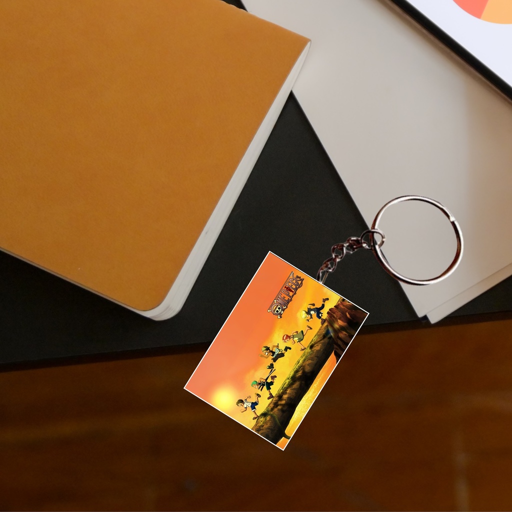 One Piece  Luffy & Team Printed Keychain (Pack of 4) KC-125
