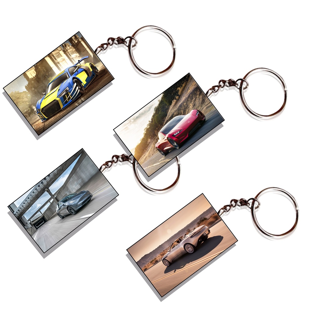 Cars Printed Keychain (Pack of 4) KC-043