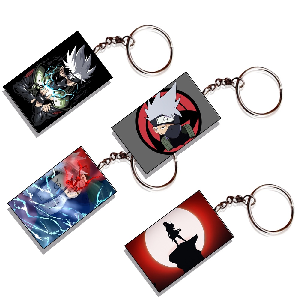 Kakashi & Itachi Anime Printed Keychain (Pack of 4) KC-099