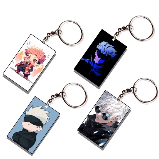 Gojo Printed Keychain (Pack of 4) KC-007