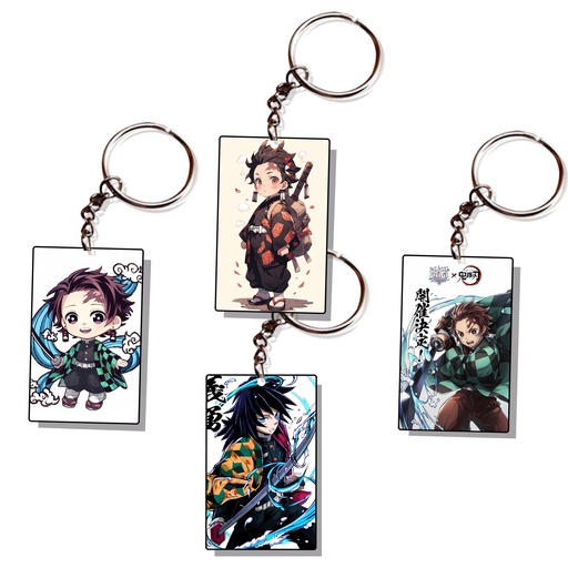 Tanjiro Printed Keychain (Pack of 4) KC-015