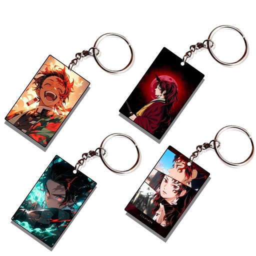 Tanjiro Printed Keychain (Pack of 4) KC-017