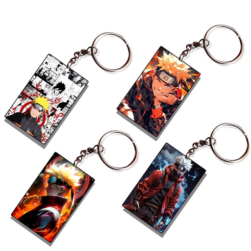 Naruto Printed Keychain (Pack of 4) KC-021