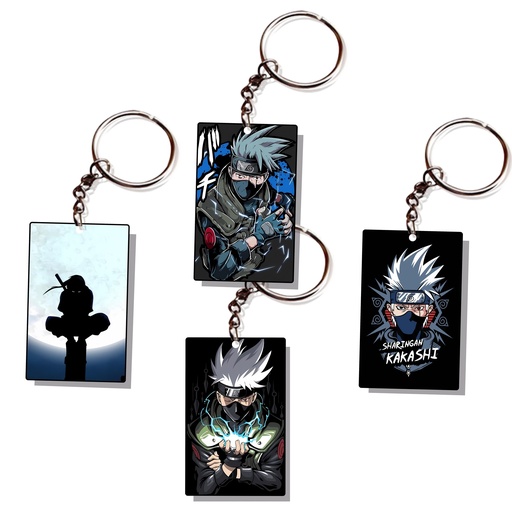 Uchiha Kakashi Printed Keychain (Pack of 4) KC-026