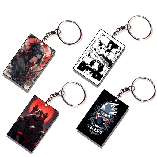 Uchiha Kakashi Printed Keychain (Pack of 4) KC-027