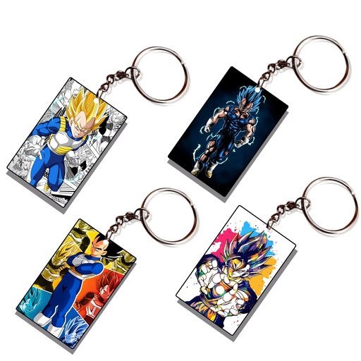 Vegeta Printed Keychain (Pack of 4) KC-028