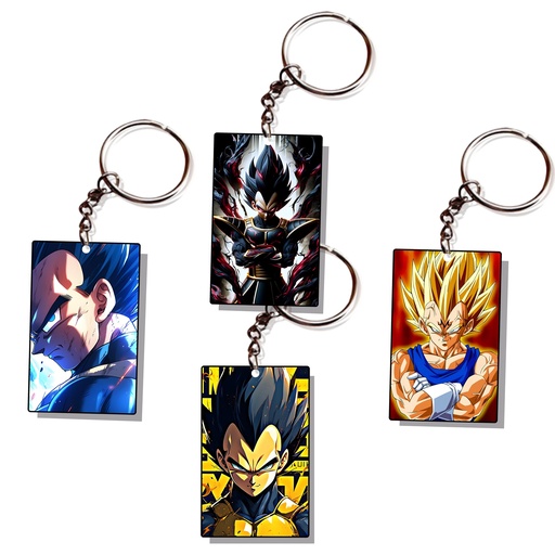 Vegeta Printed Keychain (Pack of 4) KC-030