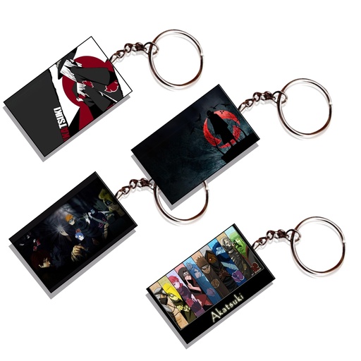 Akatsuki Printed Keychain (Pack of 4) KC-033
