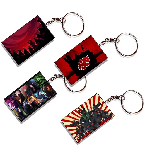 Akatsuki Printed Keychain (Pack of 4) KC-034
