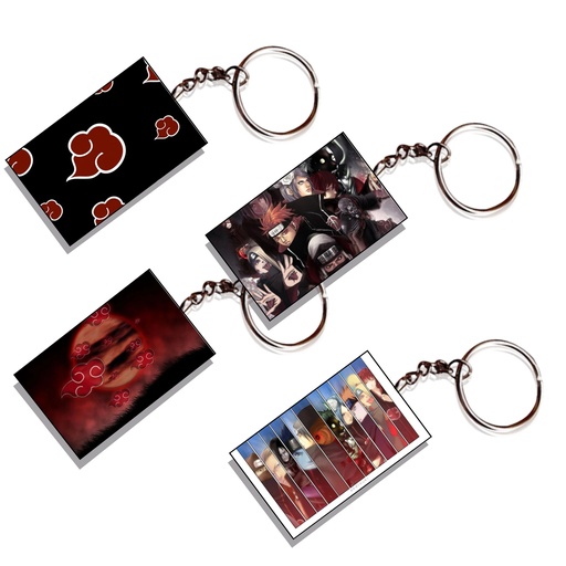 Akatsuki Printed Keychain (Pack of 4) KC-035