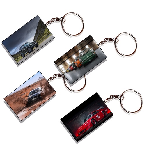 Cars Printed Keychain (Pack of 4) KC-042
