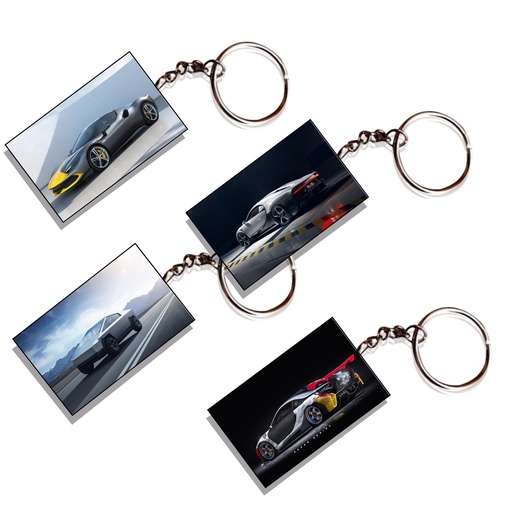 Cars Printed Keychain (Pack of 4) KC-045