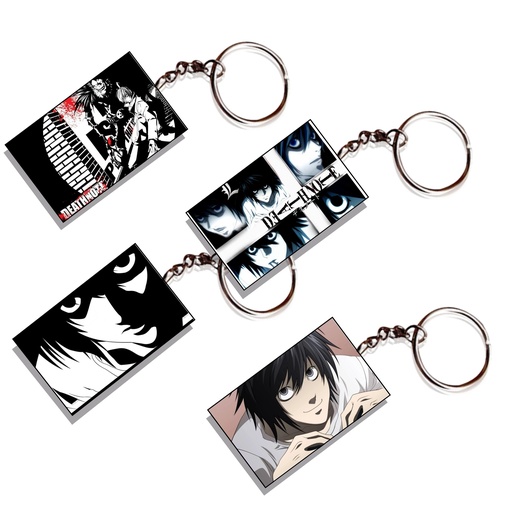 Death Note Printed Keychain (Pack of 4) KC-049