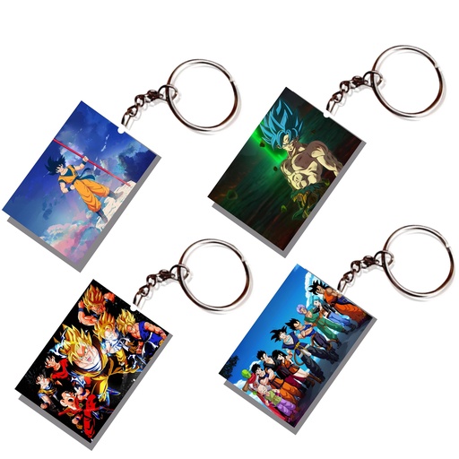 Dragon Ballz Goku Printed Keychain (Pack of 4) KC-067