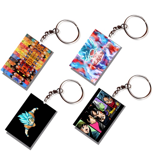 Dragon Ballz Goku Printed Keychain (Pack of 4) KC-069