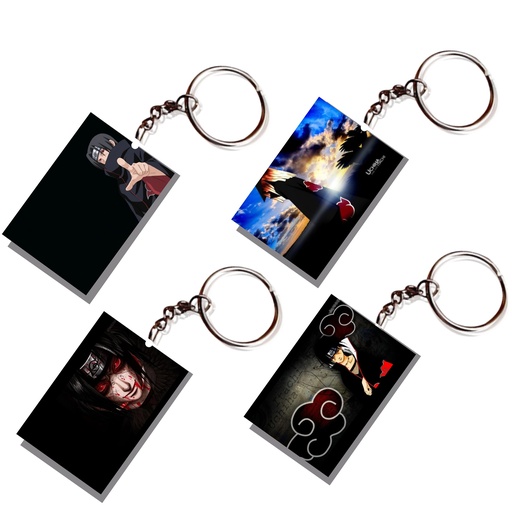 Itachi Uchiha Printed Keychain (Pack of 4) KC-080