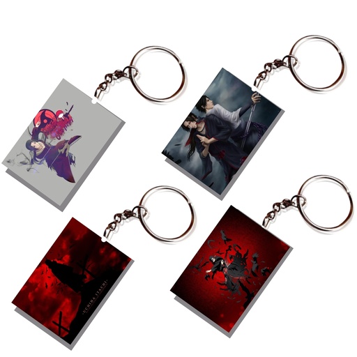 Itachi Uchiha Printed Keychain (Pack of 4) KC-082