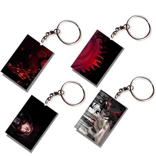 Itachi Uchiha Printed Keychain (Pack of 4) KC-083