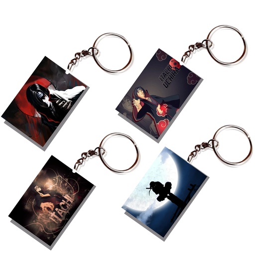 Itachi Uchiha Printed Keychain (Pack of 4) KC-084